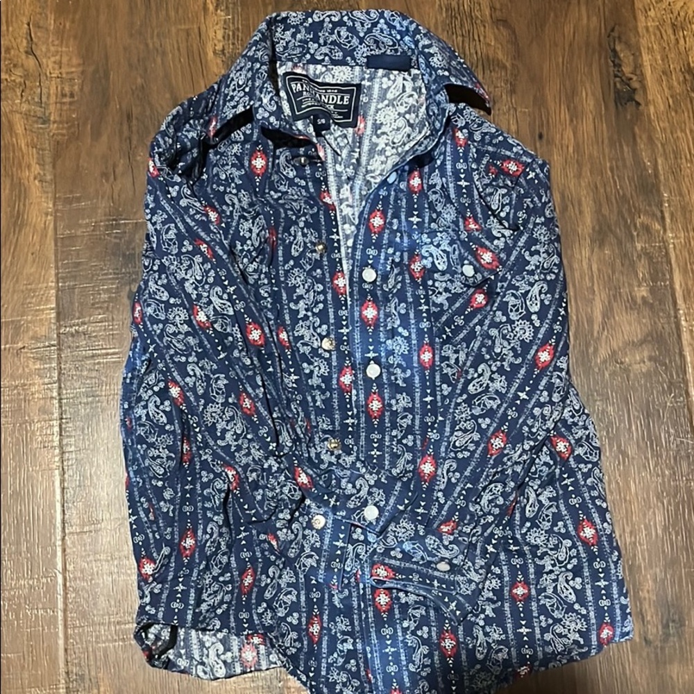Panhandle rough stock western shirt size 6